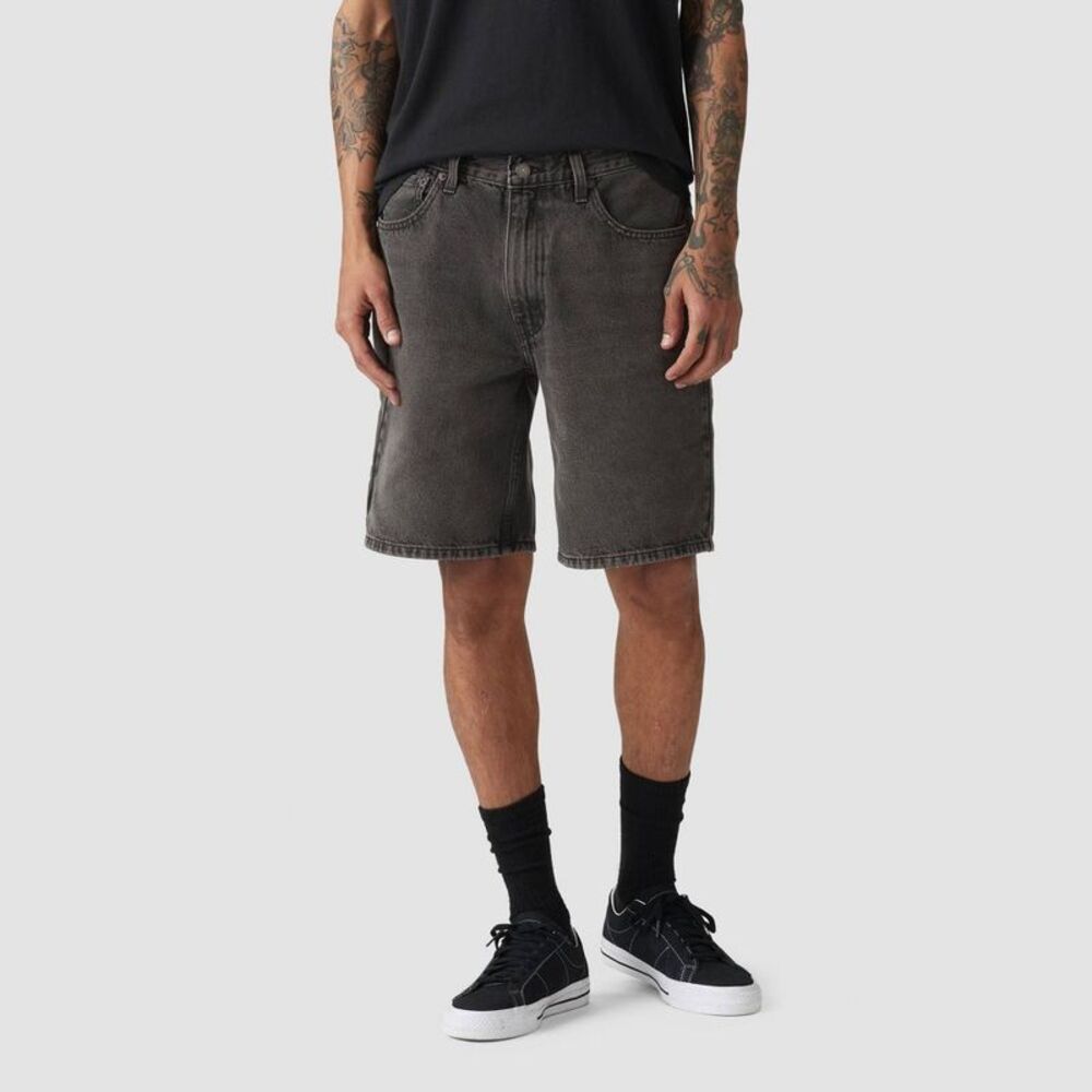Levi's Men's 454 Relaxed Fit 10" Shorts - Black Denim 38